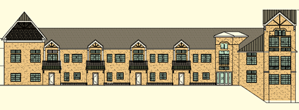 Elevation of proposed Golden Stay Inn.