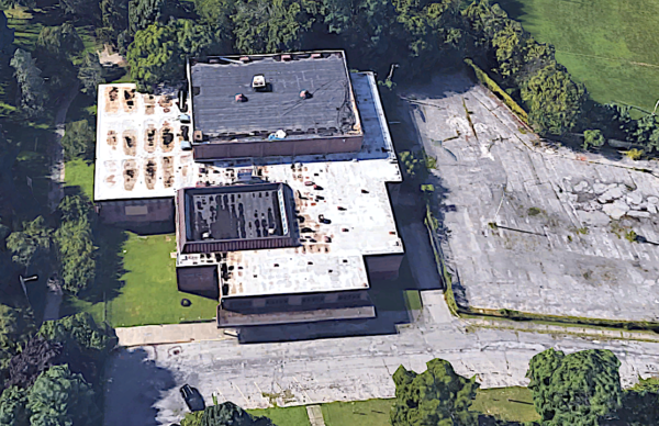 Former YMCA in Poughkeepsie. Satellite photo via Google Maps.