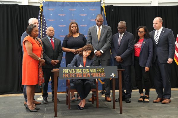 Gov. Hochul signs new gun control laws on June 6.