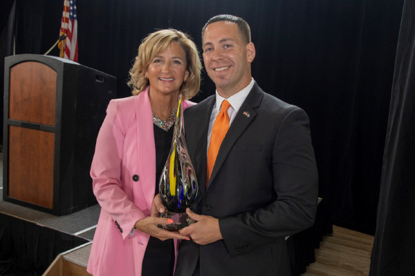 COUNTY PARTNERSHIP HONORS TOWN SUPERVISOR