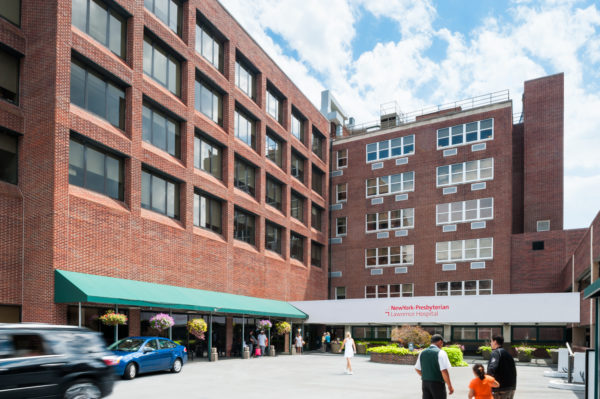 Entrance of NewYork-Presbyterian's hospital in Bronxville.