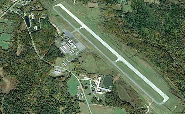 Sullivan County Airport - Satellite photo via Google Maps.