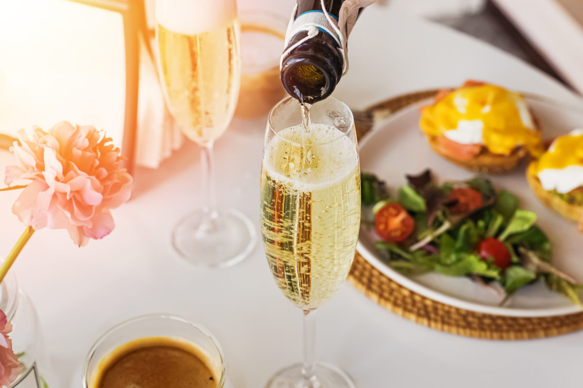 Never a wrong time for a bit of the bubbly