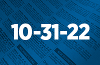 Legal records October 31, 2022