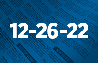 Legal records December 26, 2022