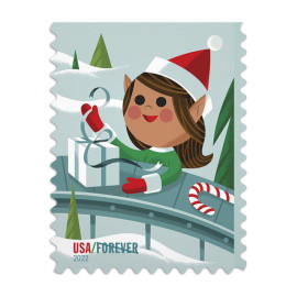 USPS Santa A Visit St. Nick Holidays 20 Pcs First Postage Forever USA 2021  Book