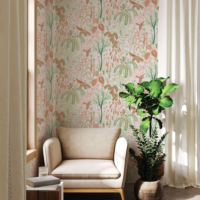 Design trend of the week, part two: Wallpaper evokes sand and sea