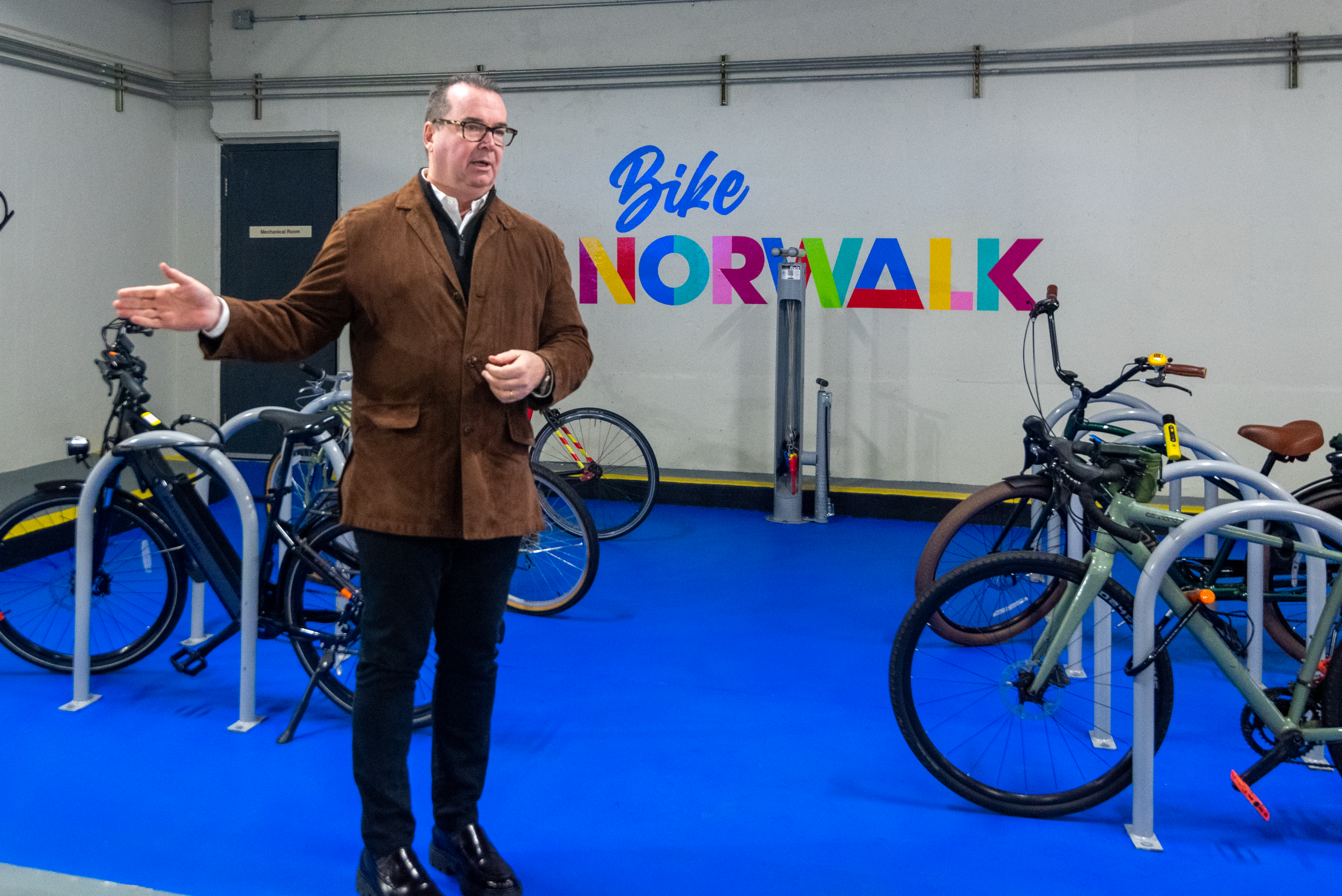 New bicycle parking option for Norwalk’s train commuters