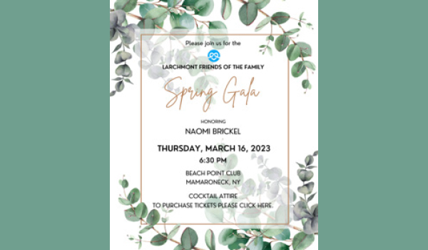 SPRING GALA RETURNS  FOR LARCHMONT FRIENDS