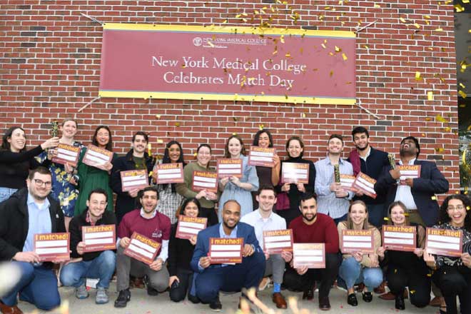 STUDENTS LEARN WHERE THEY WILL CONTINUE  THEIR MEDICAL EDUCATION