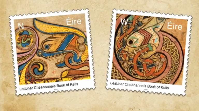 Irish postal service issues Book of Kells-inspired stamps - Westfair  Communications