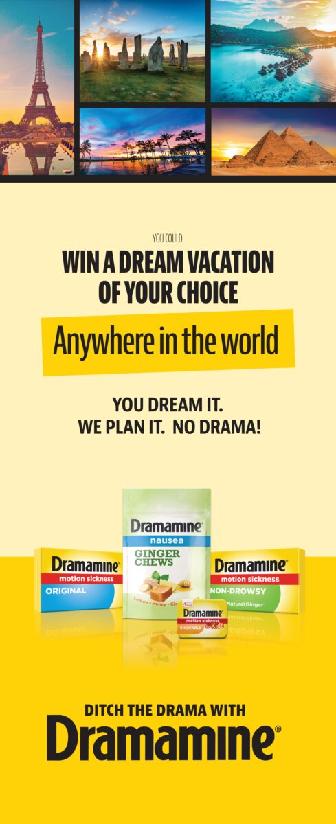 Dramamine invites you to â€˜ditch the (vacation) dramaâ€™Â 