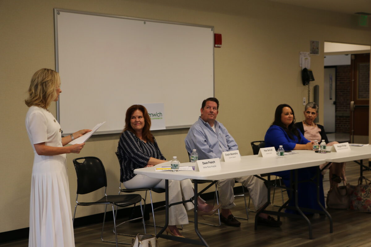 Meeting the media â€“ and White Plains Hospital â€“ in Greenwich