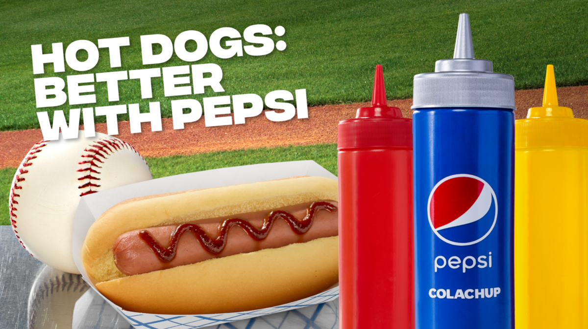 Want some Pepsi on that hotdog?Â 
