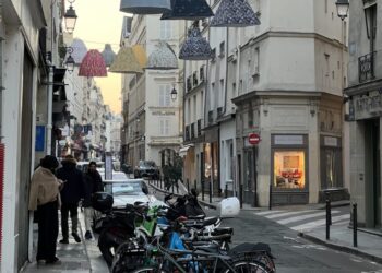 At home on a trip to Paris