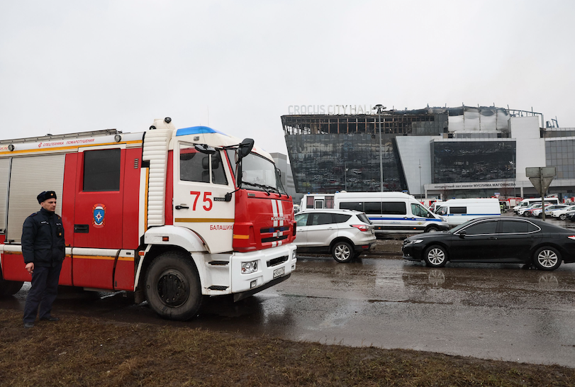 CNN WIRE -- Russia says suspects in concert hall attack detained; death toll rises