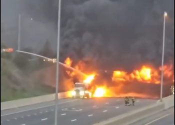 I-95 closed in both directions after tanker truck collision in Norwalk