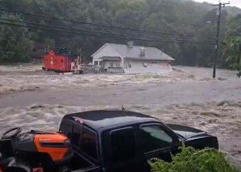 Record setting downpours flood Fairfield County