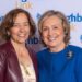 Carola Otero Bracco, left, and Hillary Rodham Clinton.