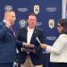 Acting First Selectman Vitale swears in new Town of Fairfield police chief