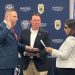 Acting First Selectman Vitale swears in new Town of Fairfield police chief