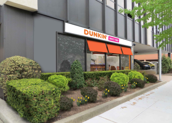 Plan to put drive-thru Dunkin’ Donuts into office building
