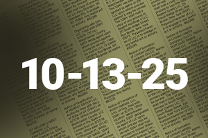 Legal records October 13, 2025