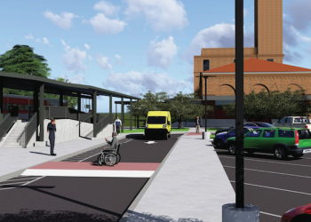 Construction of new Waterbury Metro-North train station underway