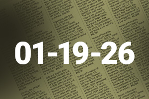 Legal records January 19, 2026