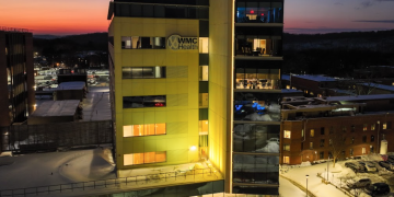 Holocaust Remembrance Day marked by yellow lighting in Valhalla