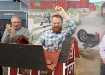 Westchester’s chicken contradicts groundhogs and predicts early spring