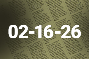 Legal records February 16, 2026
