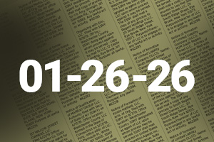 Legal records January 26, 2026