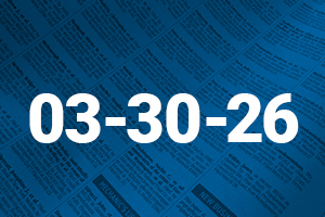 Legal records March 30, 2026