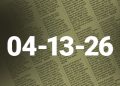 Legal records April 13, 2026