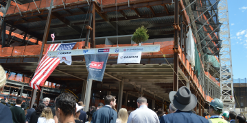 Final beam hoisted into place at White Plains Hospital’s new building