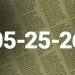 Legal records May 25, 2026