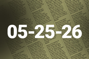 Legal records May 25, 2026
