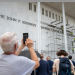 CNN WIRE — Crews begin removing Trump’s name from Kennedy Center but then drapes go up